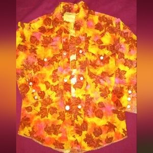 Vintage 1950s Texson Kids western pearl snaps